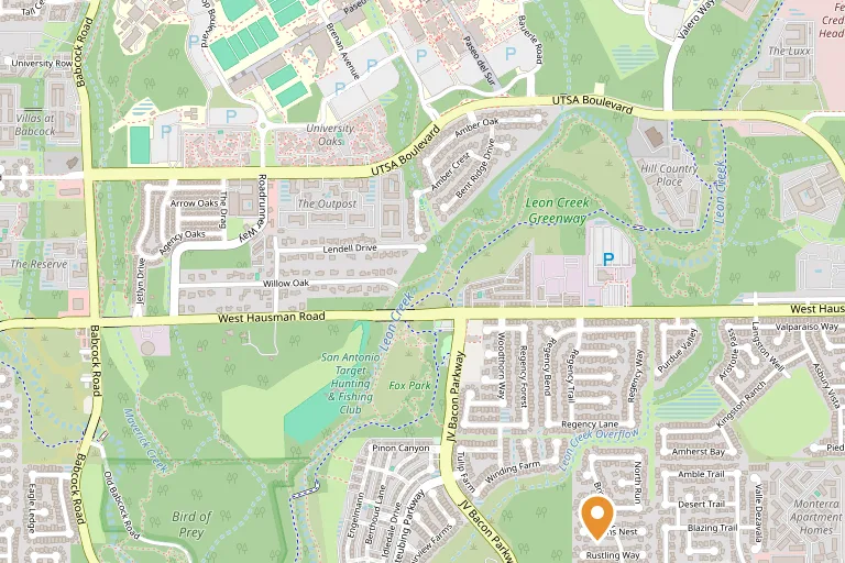 Map showing the location of Nova Recovery Center Drug and Alcohol Rehab - San Antonio, TX