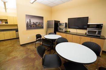 kitchen at houston sober living house