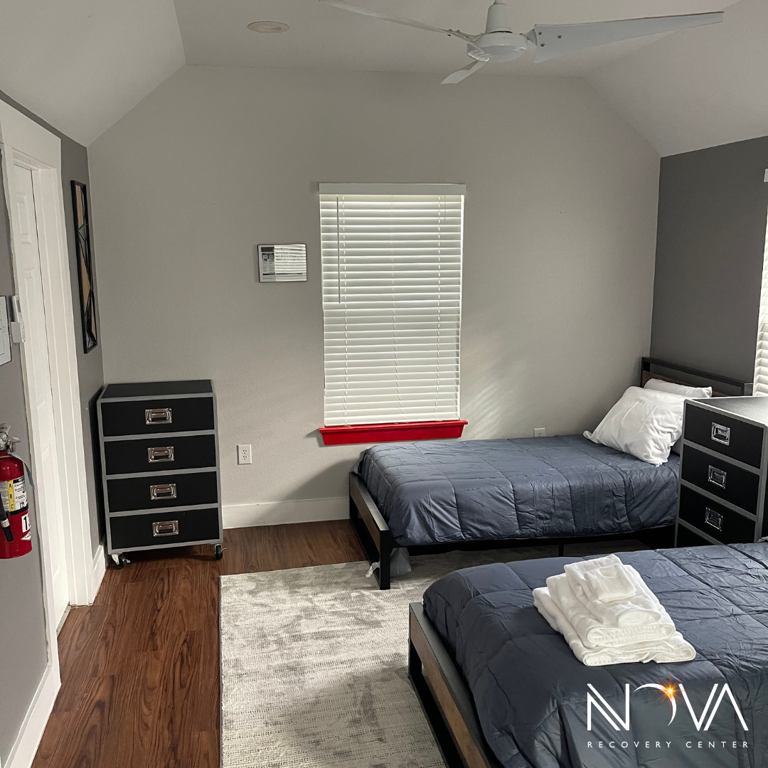 2 Man Bed Room at Nova Recovery Center. Alcohol and Drug Rehab in Austin, TX.