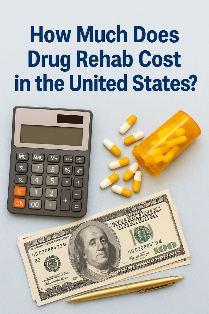 Drug Rehab Cost in the United States - Calculator, Pills, and Money