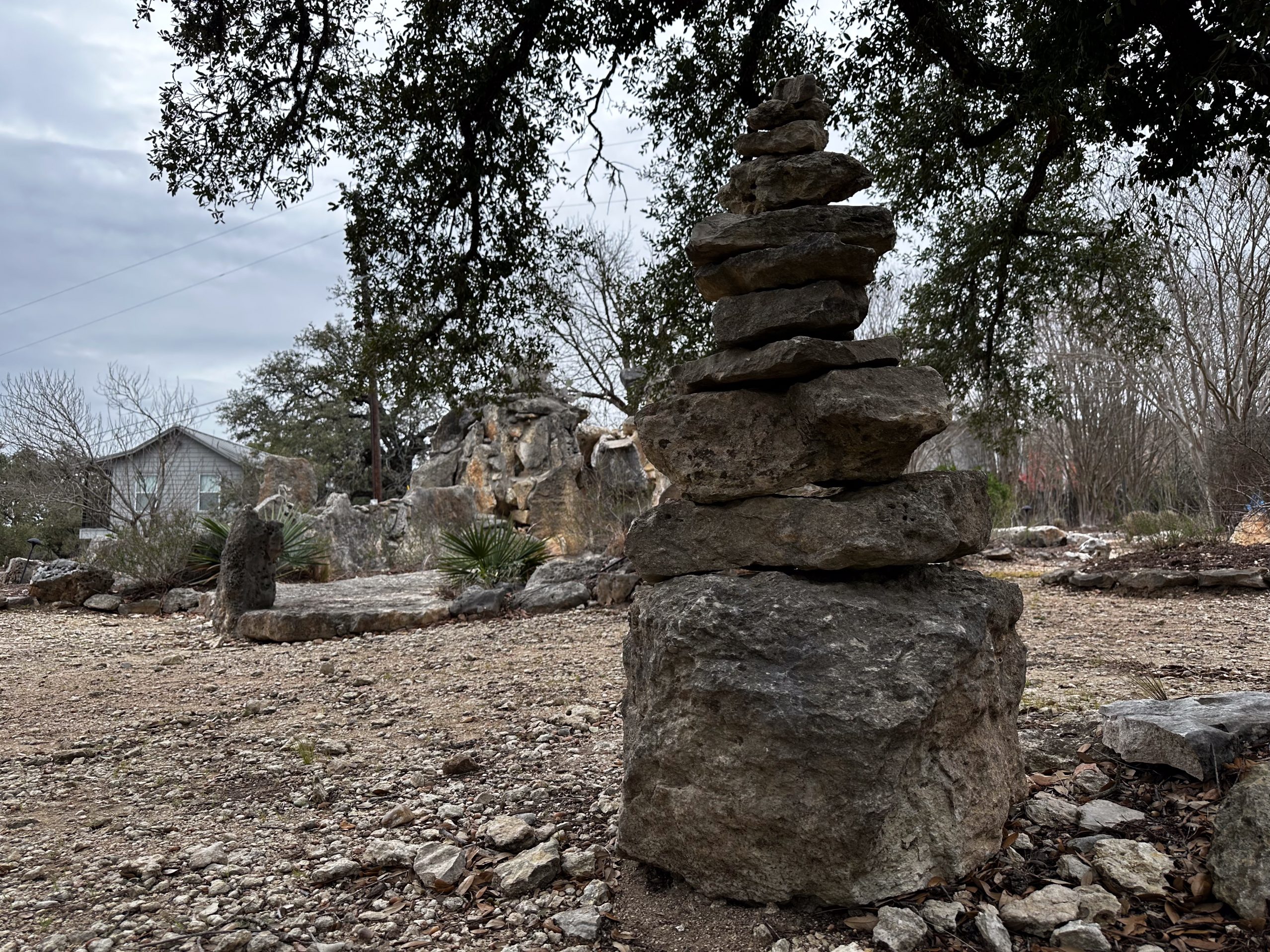 Stone creations at Old Oaks Ranch
