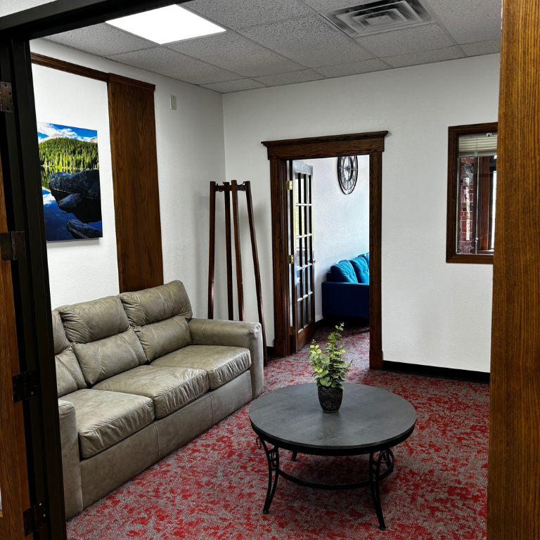 Private seating area for counseling and recovery support
