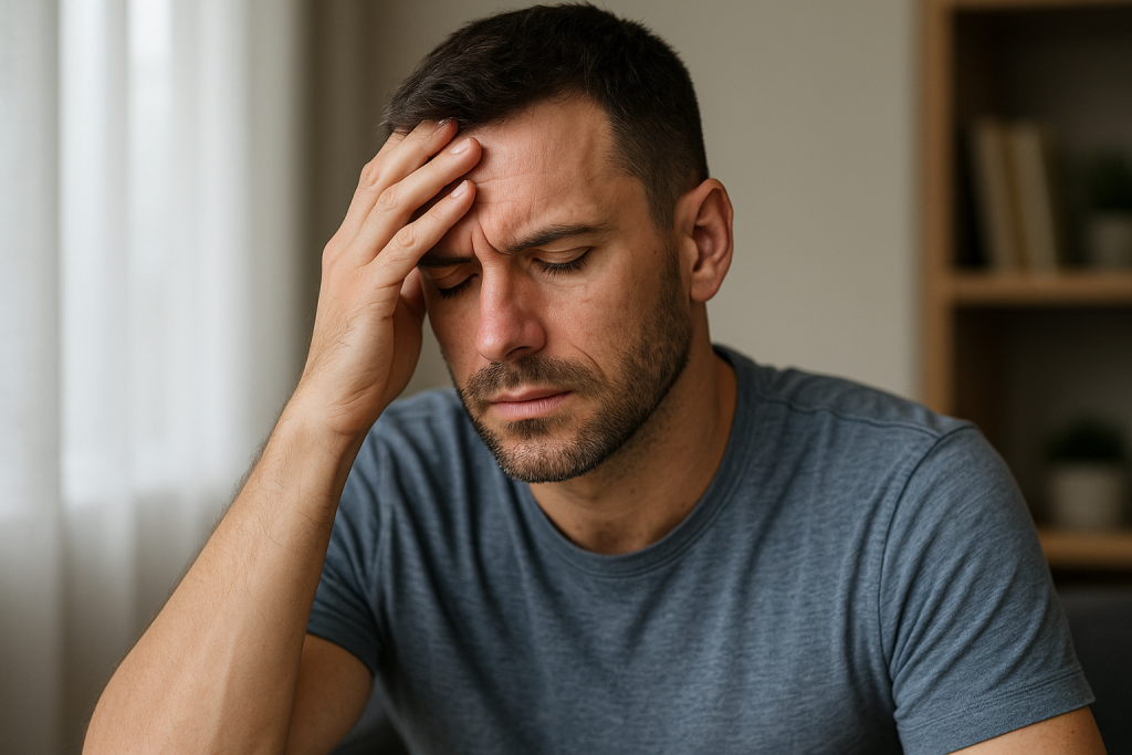 Doctor providing medical support to patient during meth detox.
