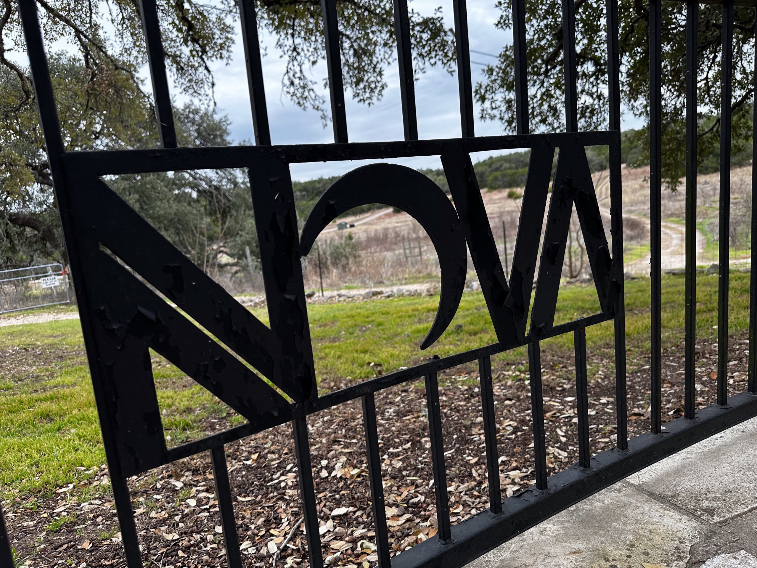 NOVA campus sign at the entrance to Nova Recovery Center in the Texas Hill Country.