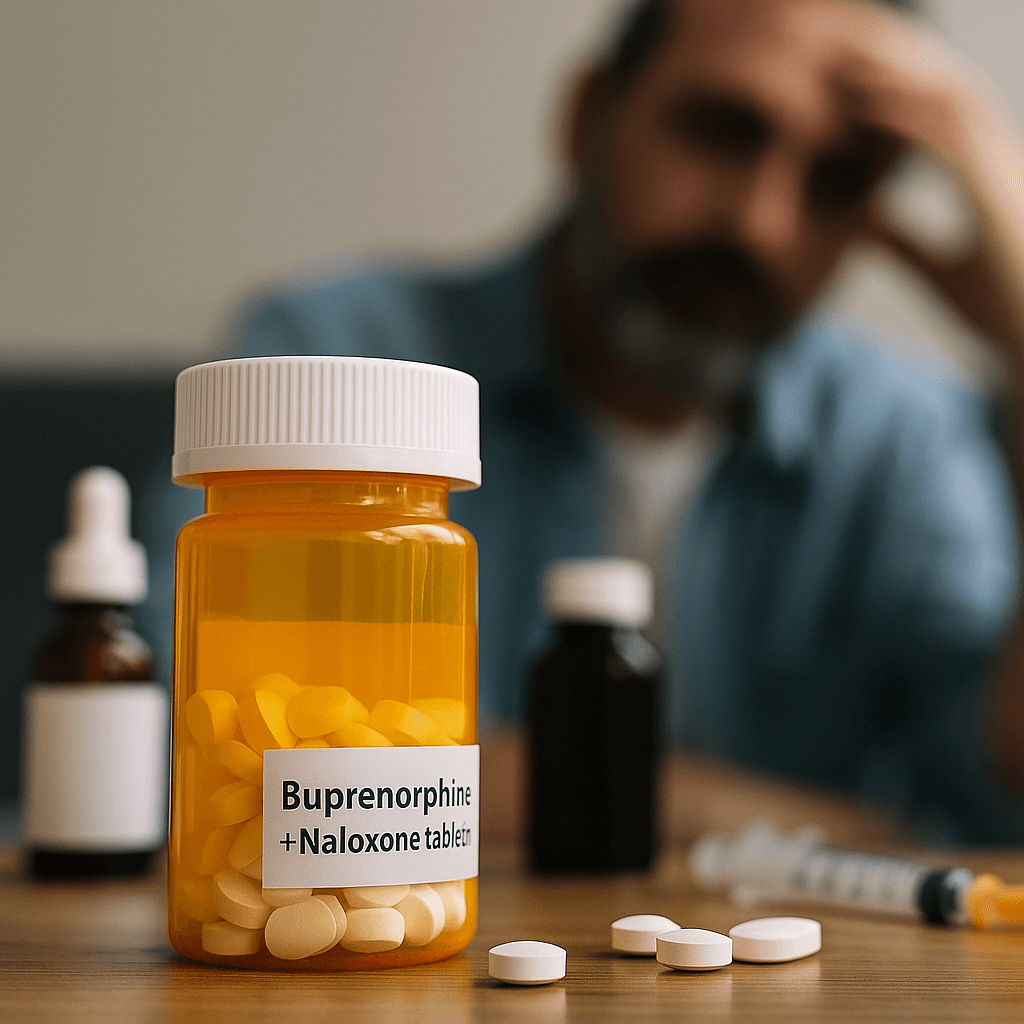 A healthcare provider and client discuss medication-assisted treatment options during an IOP session in San Antonio, Texas.